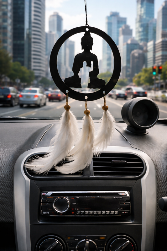 Gautam Buddha & D.R Baba Saheb Ambedkar Car Hanger