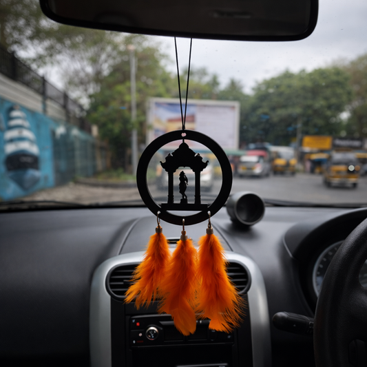 Shree Krishna Acrylic Car Hanger