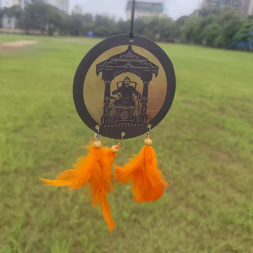 Chhatrapati Shivaji Maharaj Golden Car Hanger