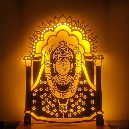 Ek Veera Aai LED Metal Wall Décor