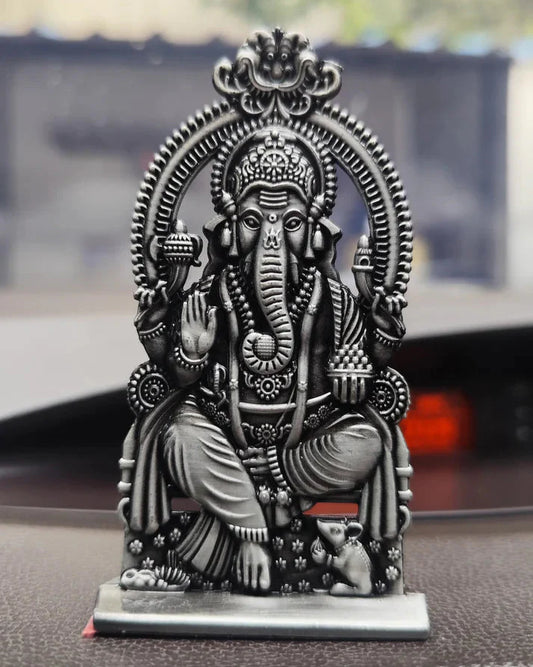Lord Ganesha Idol with Arch – Antique Finish