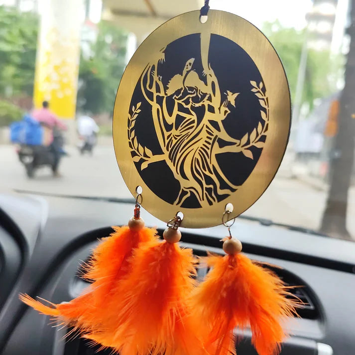 Radha Krishna Acrylic Car Hanger