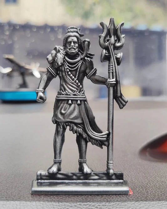 Resin Lord Shiva Statue for Car Dashboard & Home Décor Idols