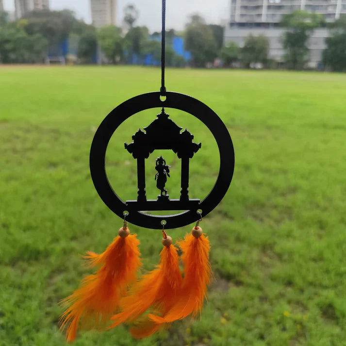 Shree Krishna Acrylic Car Hanger