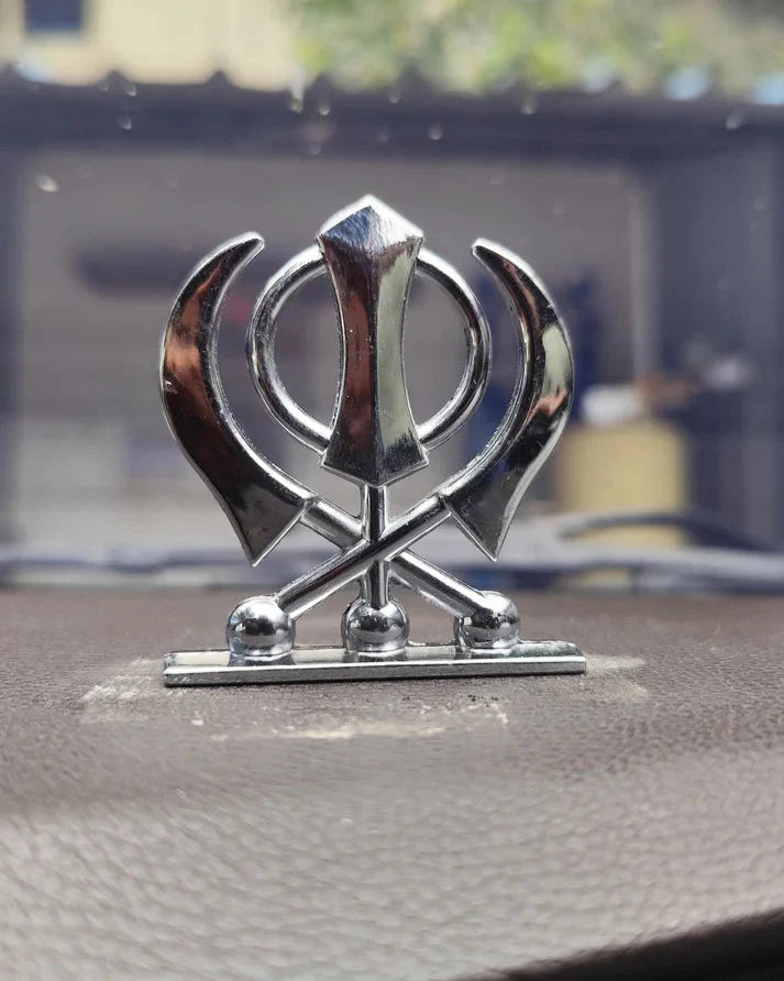 Sikh Khanda Symbol Car Dashboard Idol