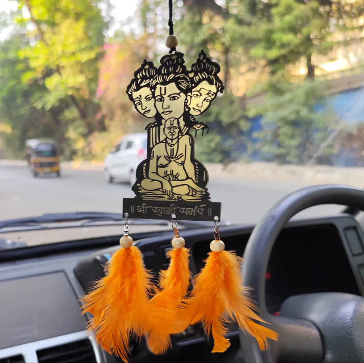 Swami Samartha Guru Dattatreya Acrylic Car & Wall Hanger